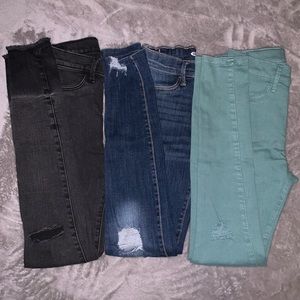 👖3 pair girls jeans!